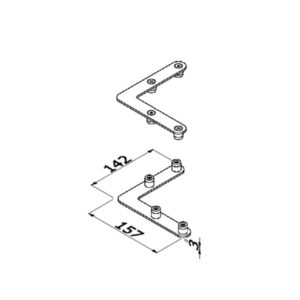 ALUVISION Connecteur 4P 90° LS30 C