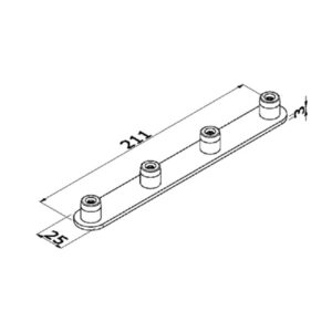 ALUVISION Connecteur 4P 180° LS30 C