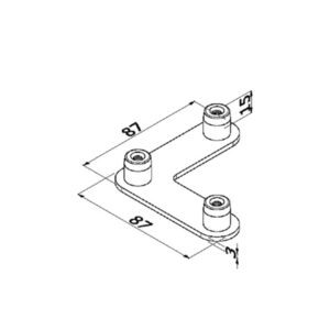 ALUVISION Connecteur 3P 90° LS30 C