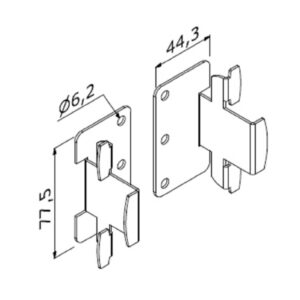 ALUVISION Basic 55 A3 mounting Set Z