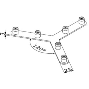 ALUVISION Connecteur 6P Y120° LS30 C