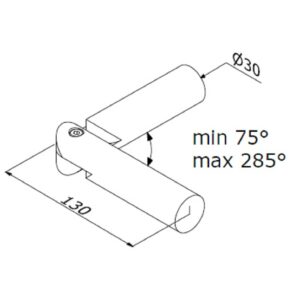 ALUVISION Tube D30 X° 130 A