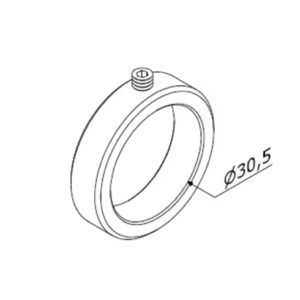 ALUVISION clamp ring tube D30 A